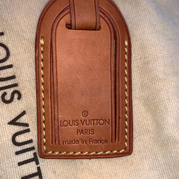 Real Louis Vuitton Bag Tag With